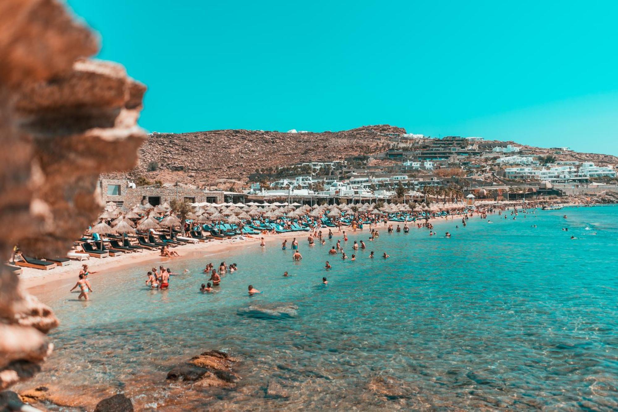 Paradise Beach Camping Platys Gialos  Exteriér fotografie